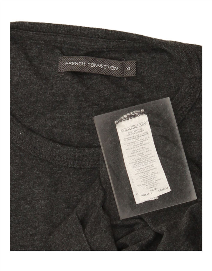 Мужская футболка French Connection Top XL, серый хлопок