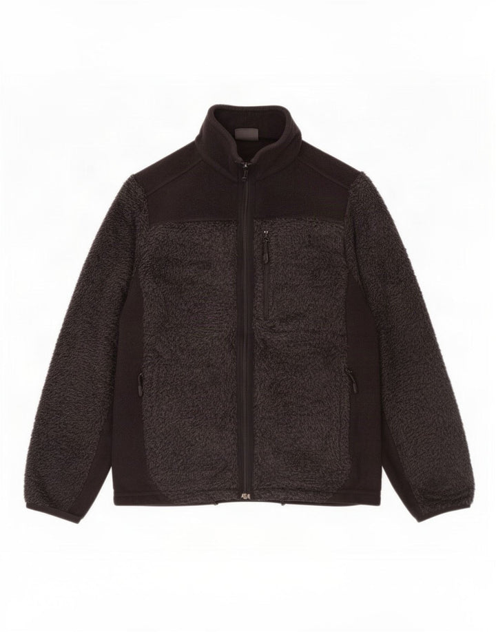 Мужская флисовая куртка Jack Wolfskin UK 38, маленькая, черная, полиэстер