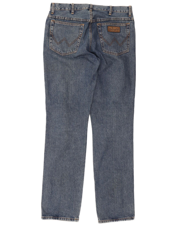 Мужские прямые джинсы Wrangler Texas W34 L34, синий хлопок