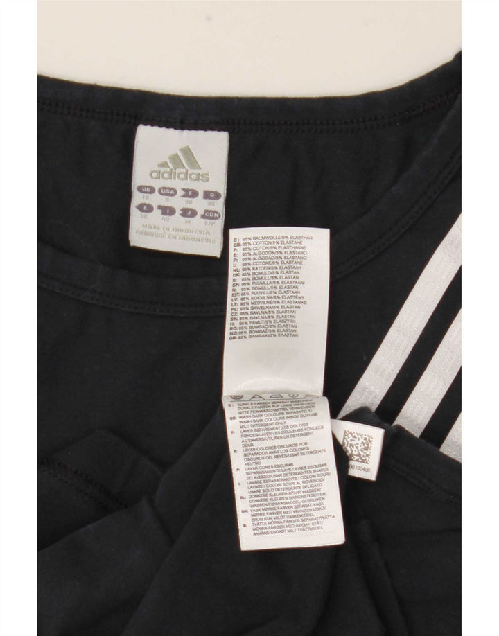 Женский жилет Adidas Top UK 10, маленький черный хлопок