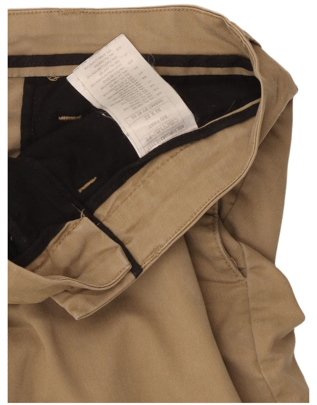 Мужские брюки-чиносы Carhartt W30 L32 бежевого цвета из полиэстера