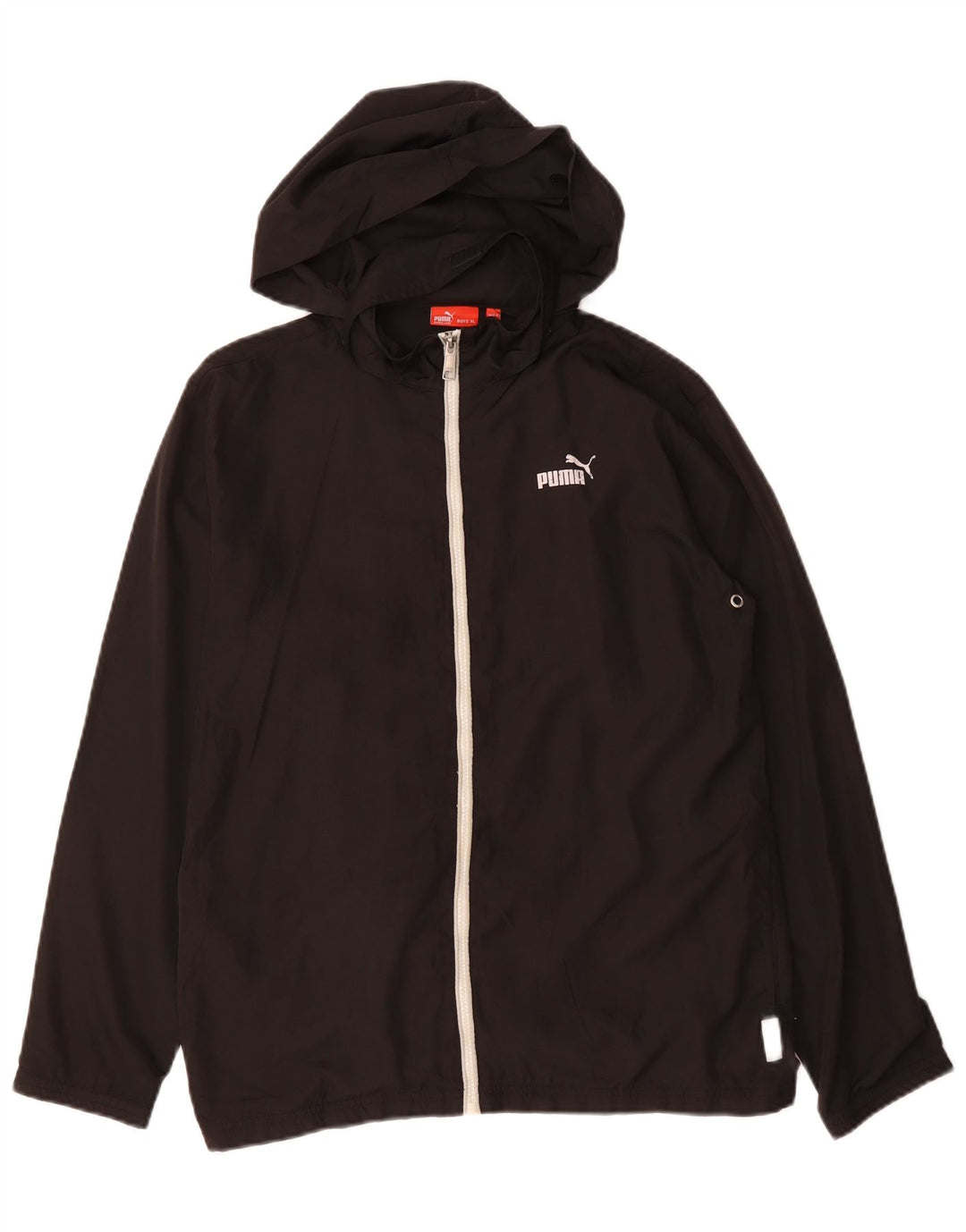 PUMA Спортивный костюм с капюшоном для мальчиков, куртка 13-14 лет, XL, черный полиэстер