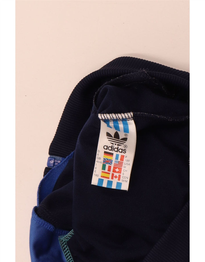 Мужская спортивная куртка Adidas UK 40/42, средний синий полиэстер с цветными блоками