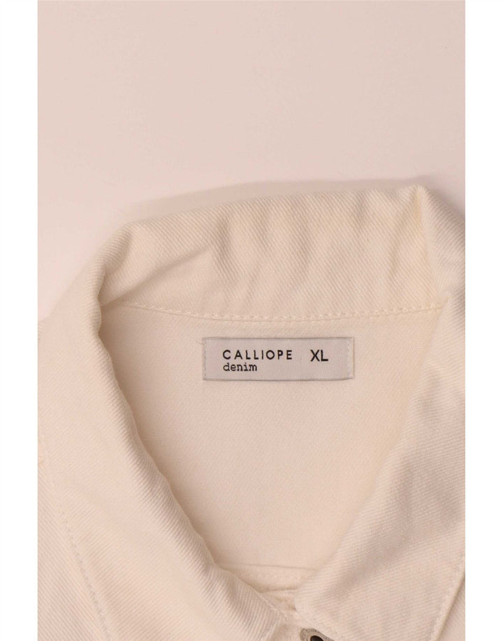 Женская джинсовая куртка Calliope UK 18 XL белая