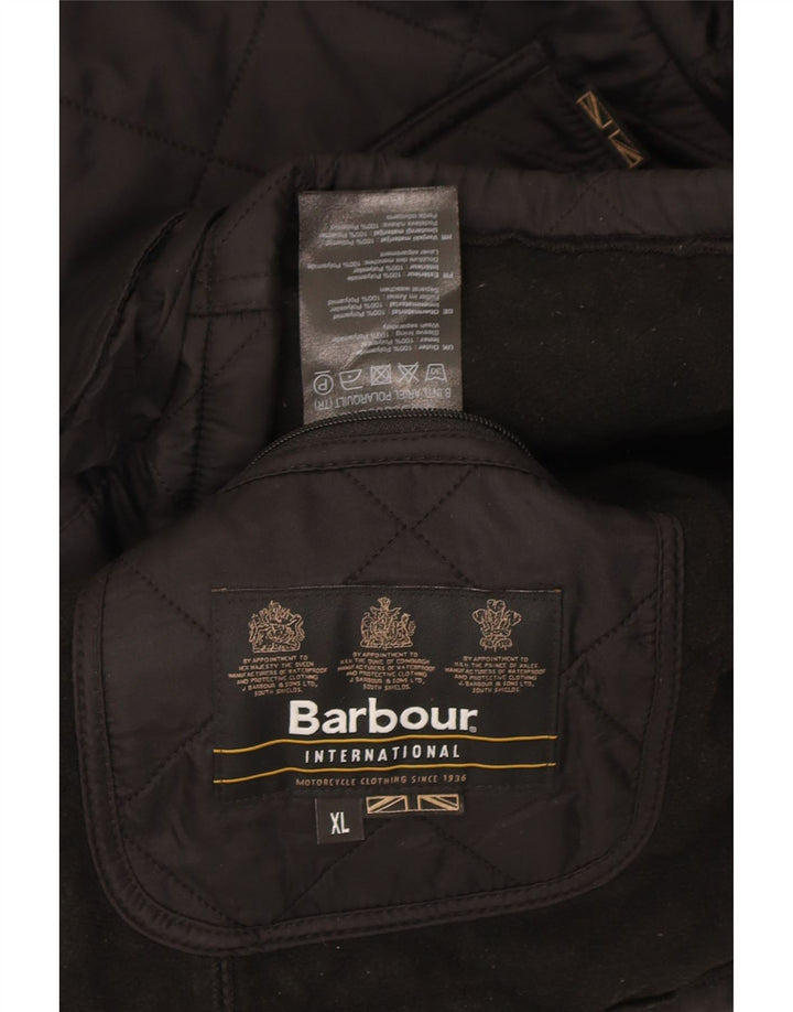 Мужская стеганая куртка Barbour UK 42 XL черная из полиамида