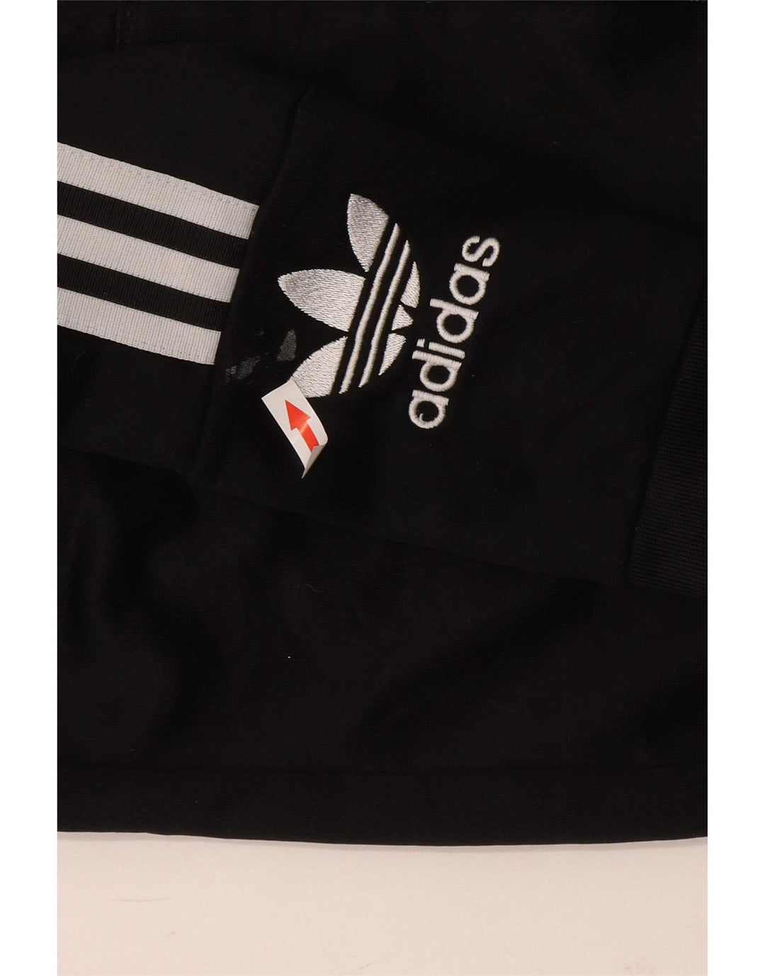 Женский свитер с капюшоном Adidas на молнии с графическим рисунком UK 12, средний черный, полиэстер