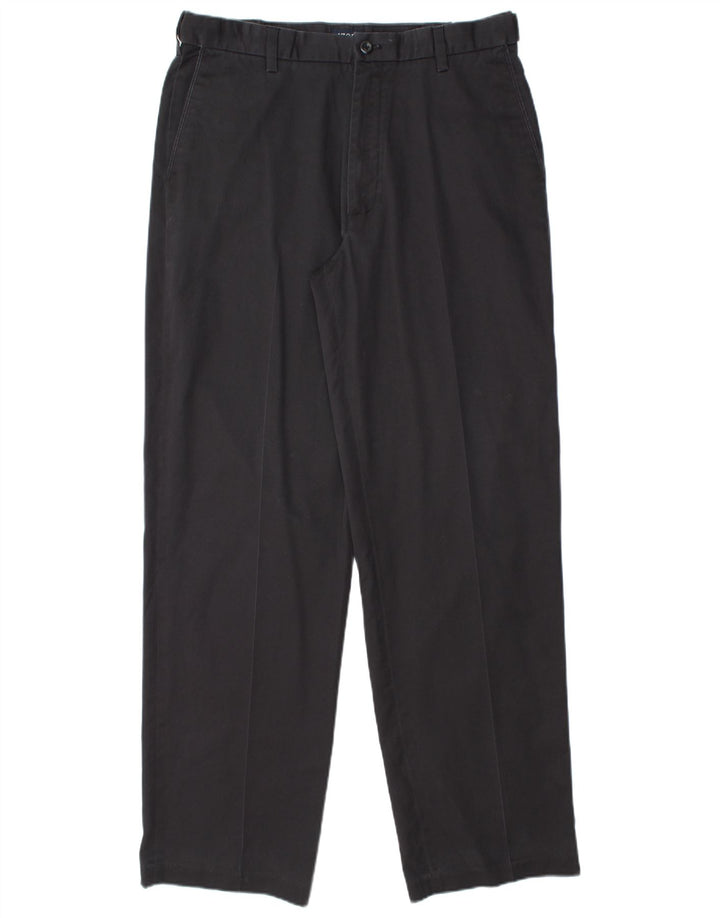 IZOD Мужские прямые брюки чинос W34 L34 Темно-синие хлопковые