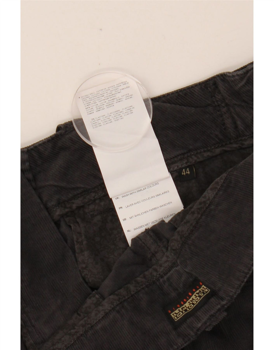 NAPAPIJRI Женская вельветовая юбка с географическим рисунком IT 44 Medium W32 Черный хлопок