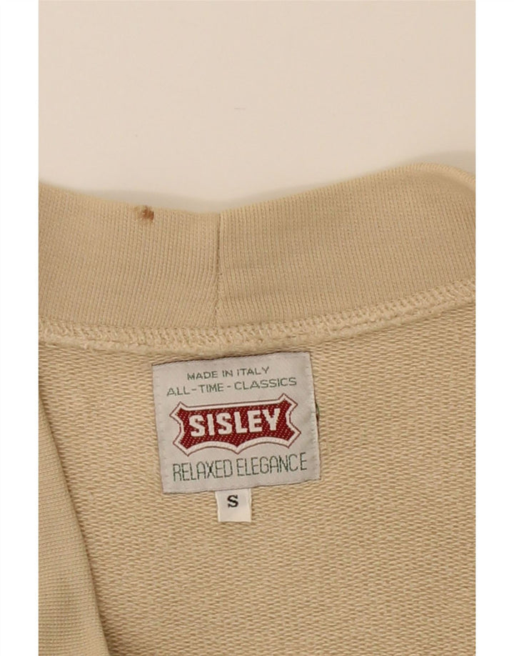 SISLEY Womens Relaxed Cardigan Sweater UK 10 Small Beige Vintage Sisley and Second-Hand Sisley from Messina Hembry 