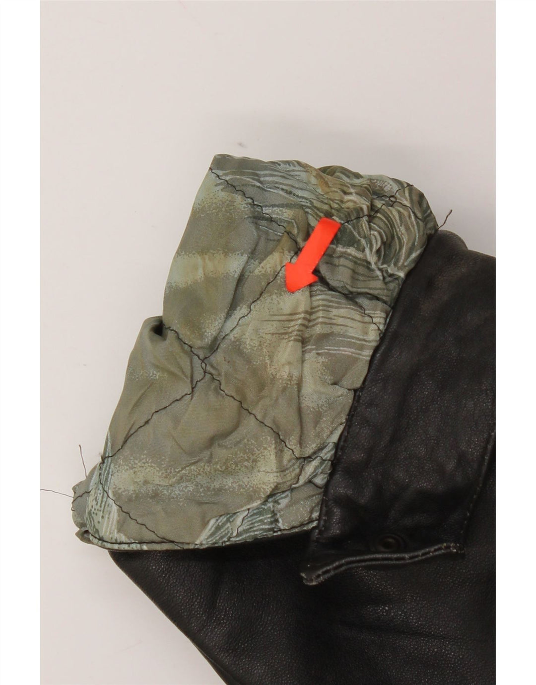 Винтажная мужская кожаная куртка UK 44 2XL черная