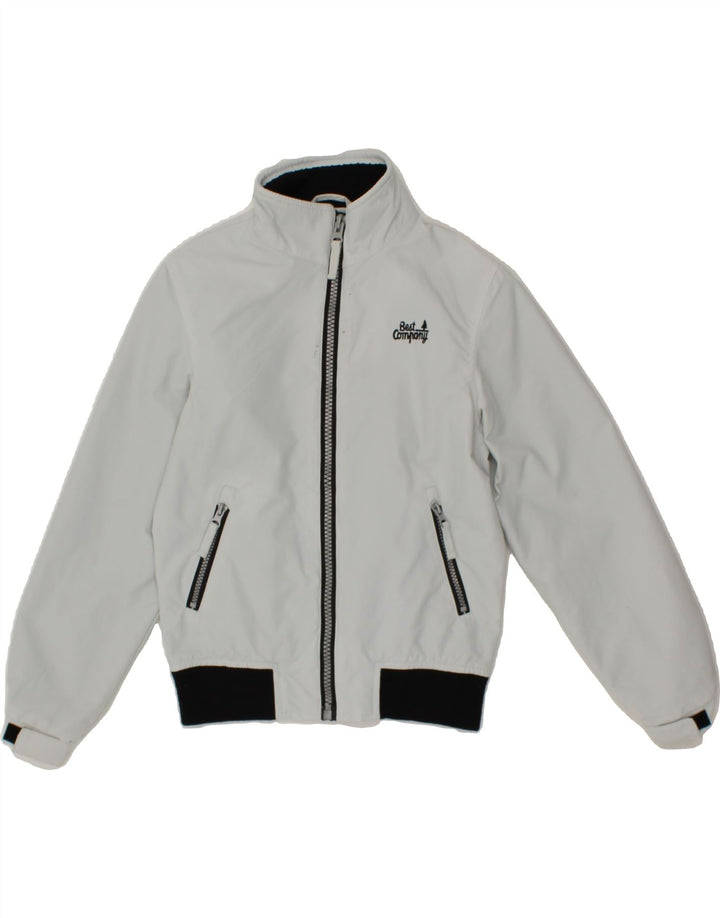 BEST COMPANY Boys Graphic Bomber Jacket 9-10 Years Grey Polyamide Vintage Best Company and Second-Hand Best Company from Messina Hembry 