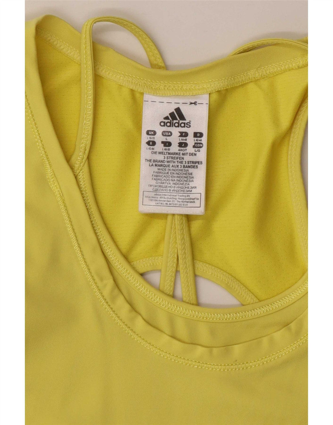 Женский жилет Adidas Climacool Vest UK 16/18, большой желтый полиамид