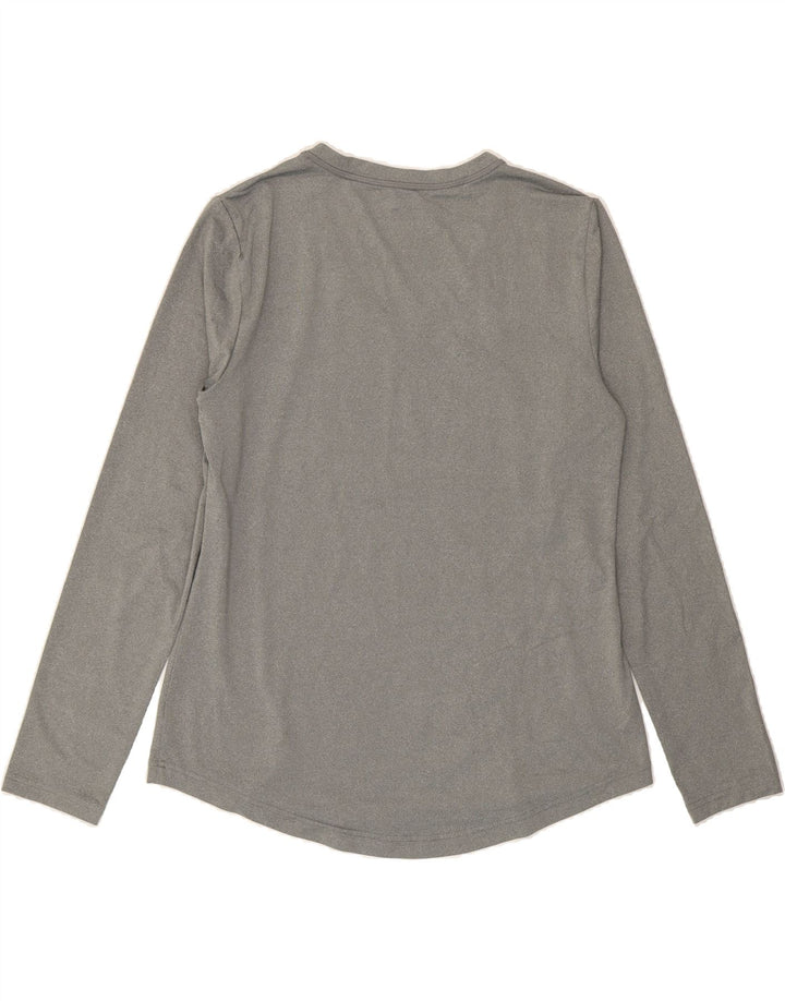 FILA Womens Top Long Sleeve UK 16 Large Grey Colourblock Polyester Vintage Fila and Second-Hand Fila from Messina Hembry 