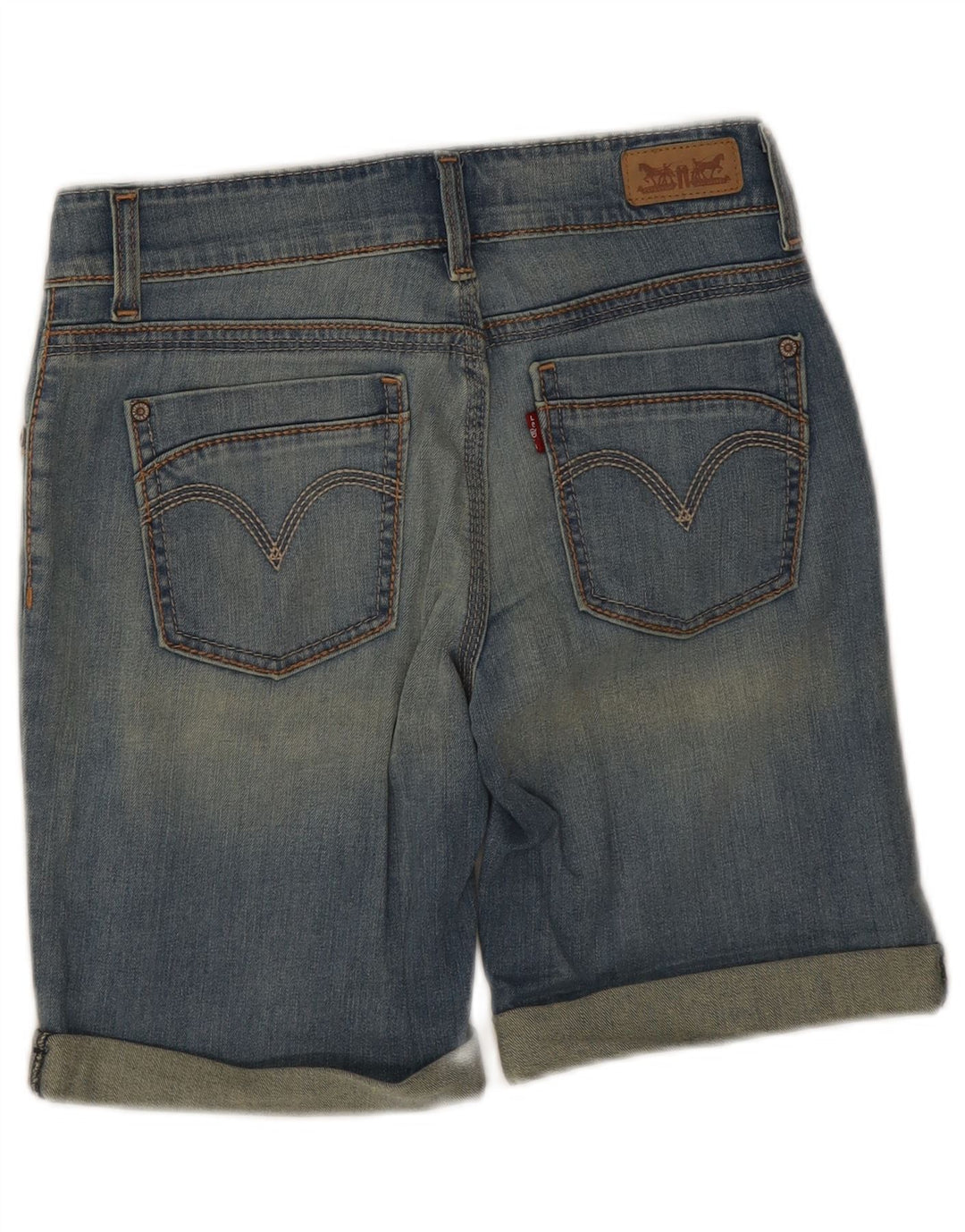 Женские джинсовые шорты Levi's US 6, средние W28, синие, хлопок