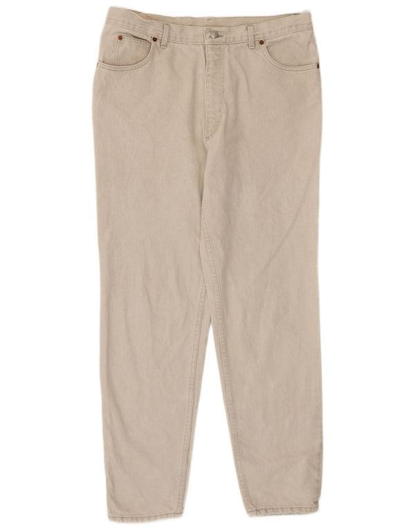 Женские зауженные джинсы с высокой талией Rifle W32 L29 Бежевые