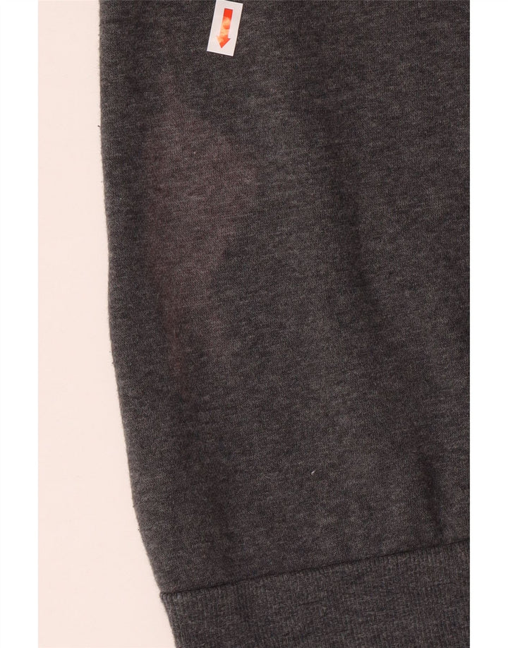 Джемпер с рисунком ADIDAS для девочек 11-12 лет, серый хлопок