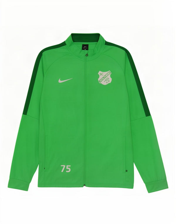 Мужская спортивная куртка с графическим рисунком Nike Dri Fit, большая зеленая цветная блокировка