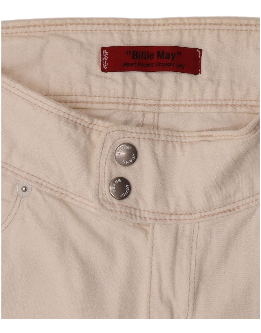 Женские прямые джинсы Levi's Billie May W28 L33 белые