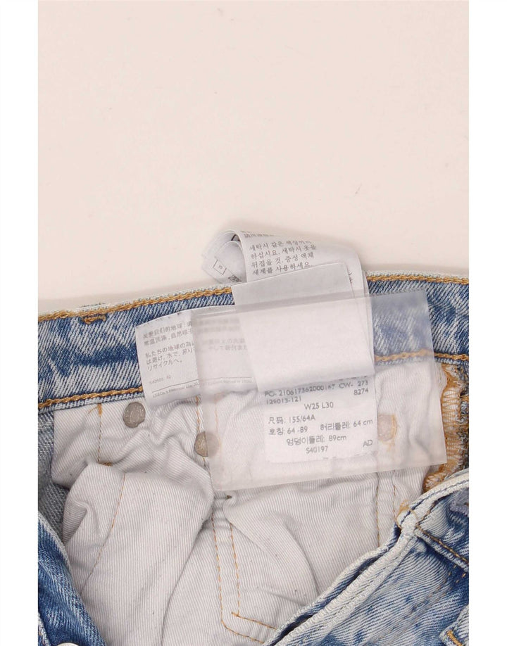 Женские узкие джинсы Levi's W25 L30 синие, хлопок
