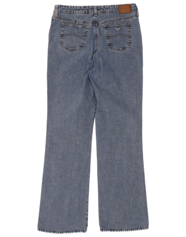 Armani Jeans Mens Bootcut Jeans W32 L30 Blue Cotton