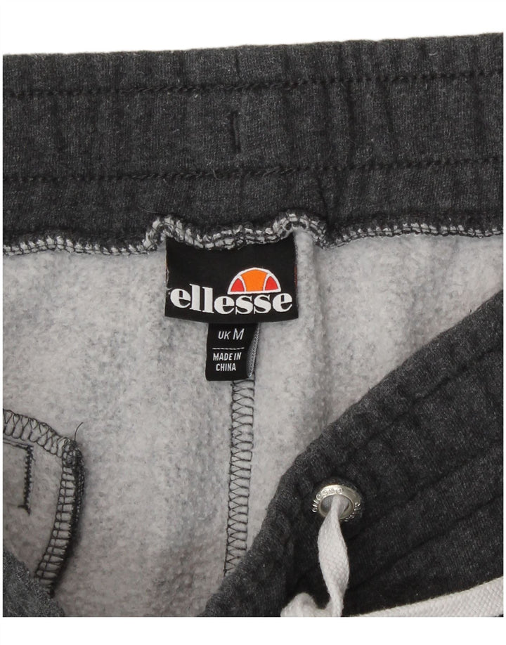 Мужские спортивные шорты Ellesse с графическим рисунком, хлопковые, среднего серого цвета