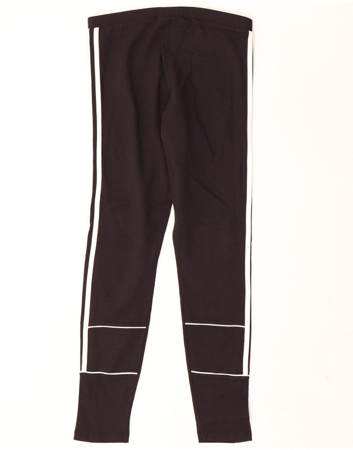 Женские леггинсы Adidas UK 12, средние черные хлопковые