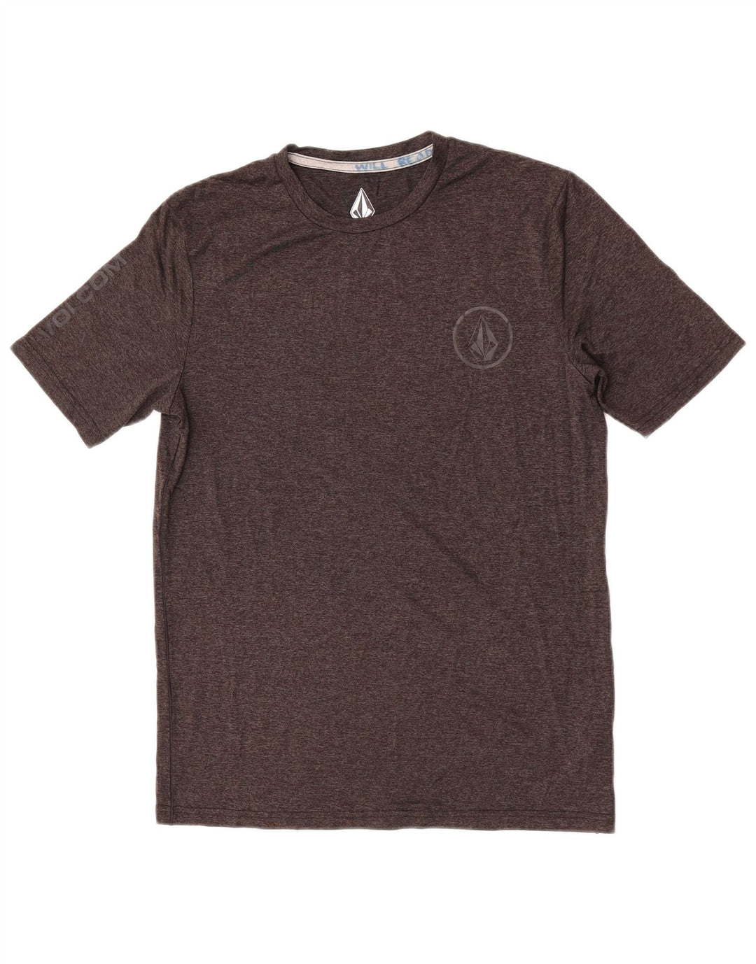 Мужская футболка Volcom, маленький серый нейлон с крапинками