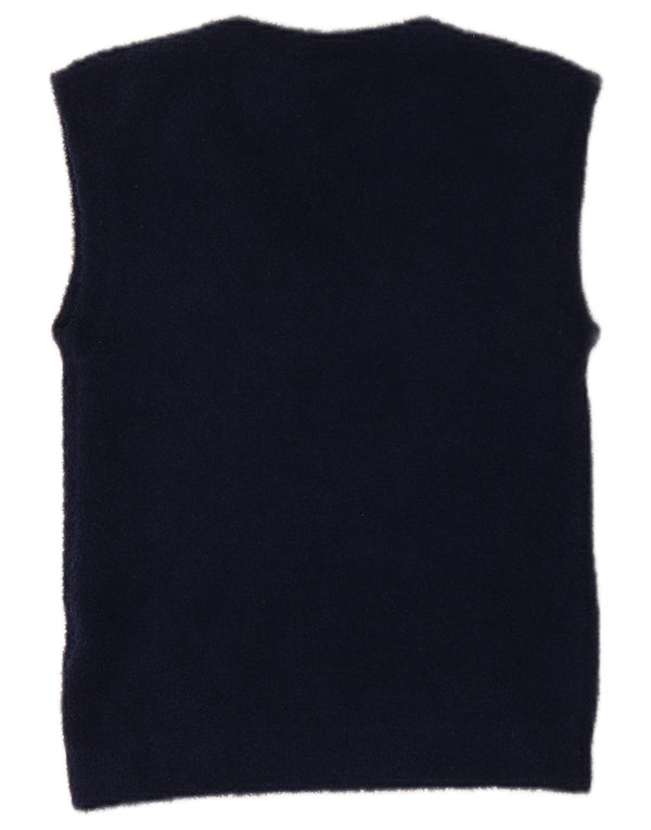 Женская майка Adidas Vest UK 12, средний темно-синий полосатый полиэстер