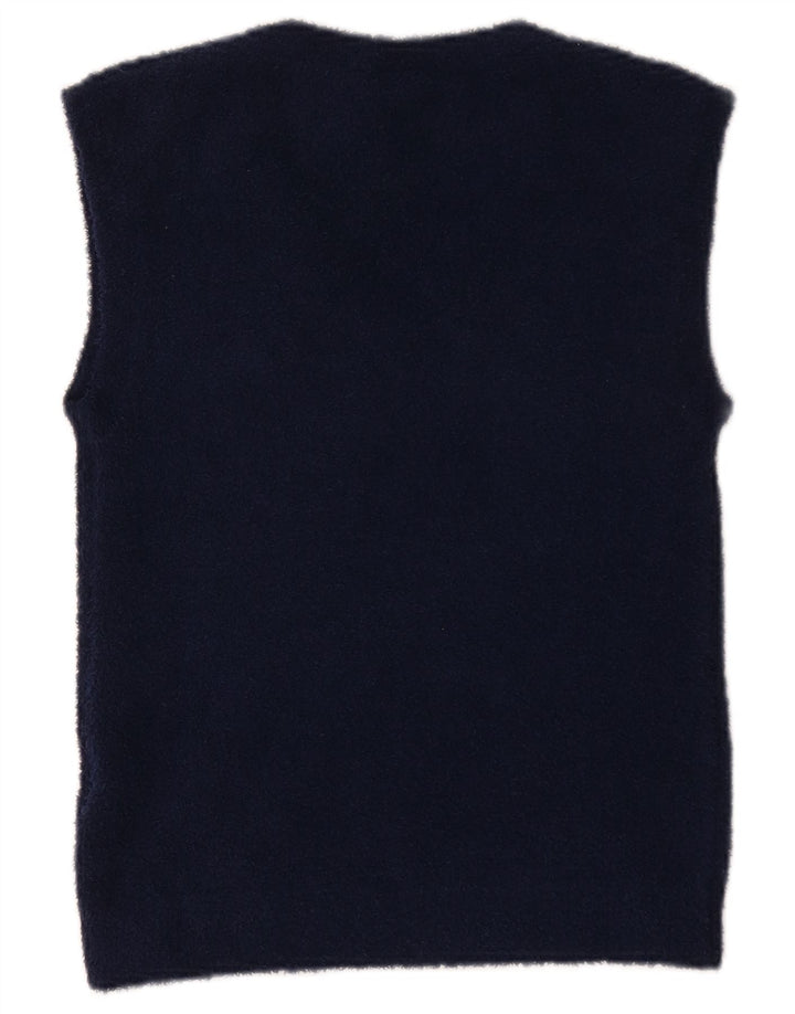 Женская майка Adidas Vest UK 12, средний темно-синий полосатый полиэстер