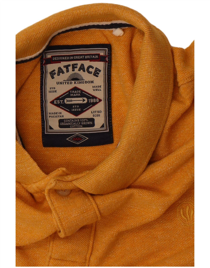 Мужская рубашка поло Fat Face 3XL, желтый хлопок