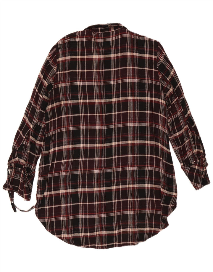 Next Женское платье-рубашка UK 18 XL в красную клетку из вискозы