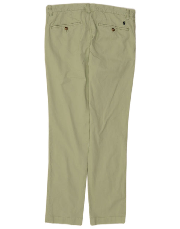 Мужские брюки-чиносы узкого кроя Polo Ralph Lauren W33 L32, зеленый хлопок