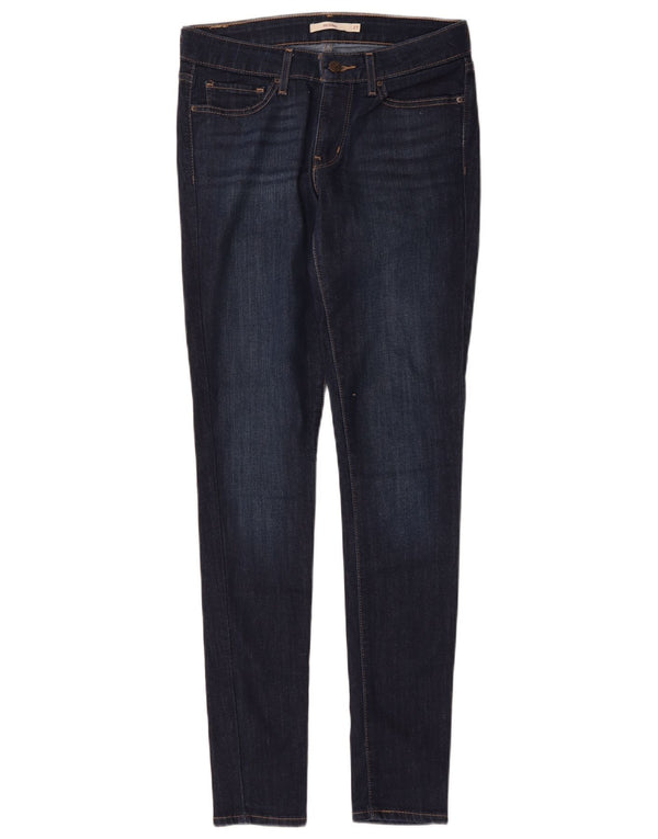 Женские джинсы скинни Levi's 711 W27 L31 Темно-синие, хлопок