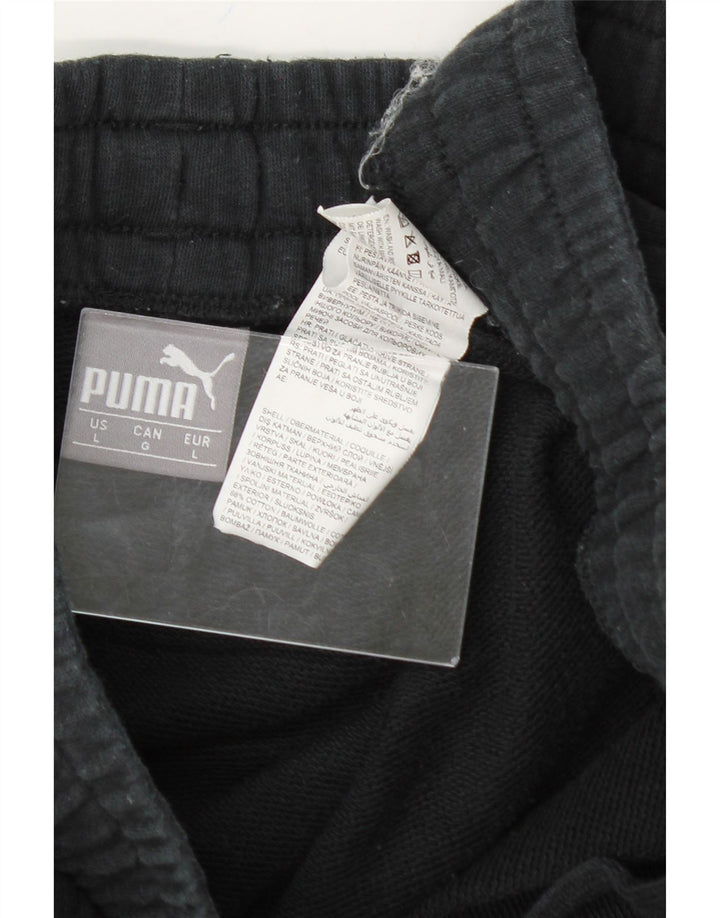 PUMA Mens Tracksuit Trousers Joggers Large Black Cotton Vintage Puma and Second-Hand Puma from Messina Hembry 