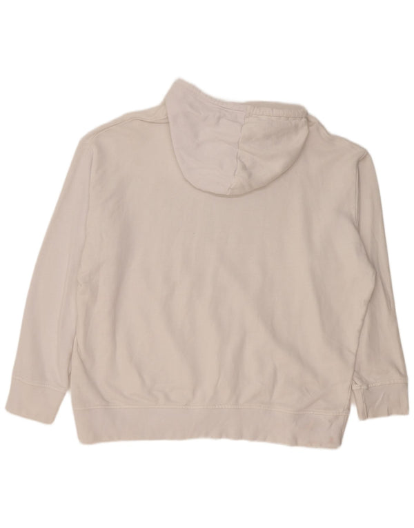 Женский джемпер с капюшоном Adidas с графическим рисунком, Великобритания, 28/30, 3XL, белый хлопок