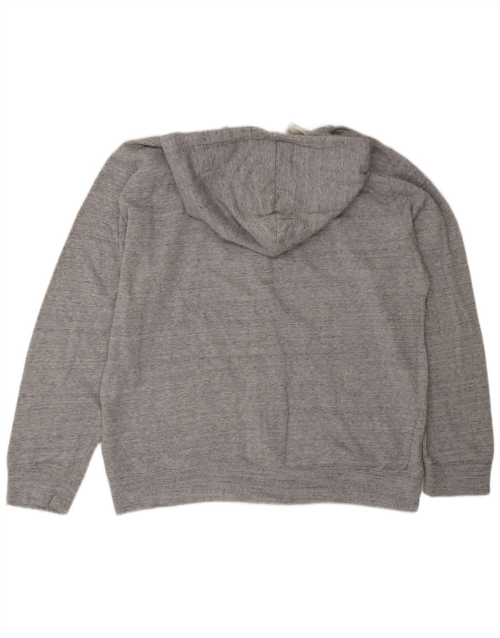 Celio Мужской свитер с капюшоном на молнии 2XL Серый хлопок в крапинку