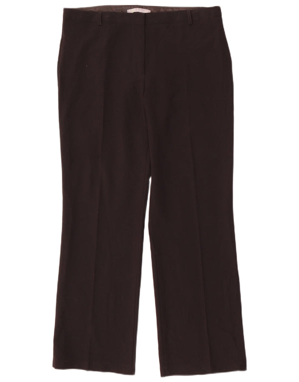 Женские прямые повседневные брюки MARKS & SPENCER UK 12 Medium W32 L28, черные