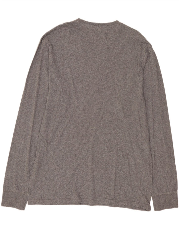 Мужской топ с длинным рукавом RUSSELL ATHLETIC, серый хлопок, 3XL