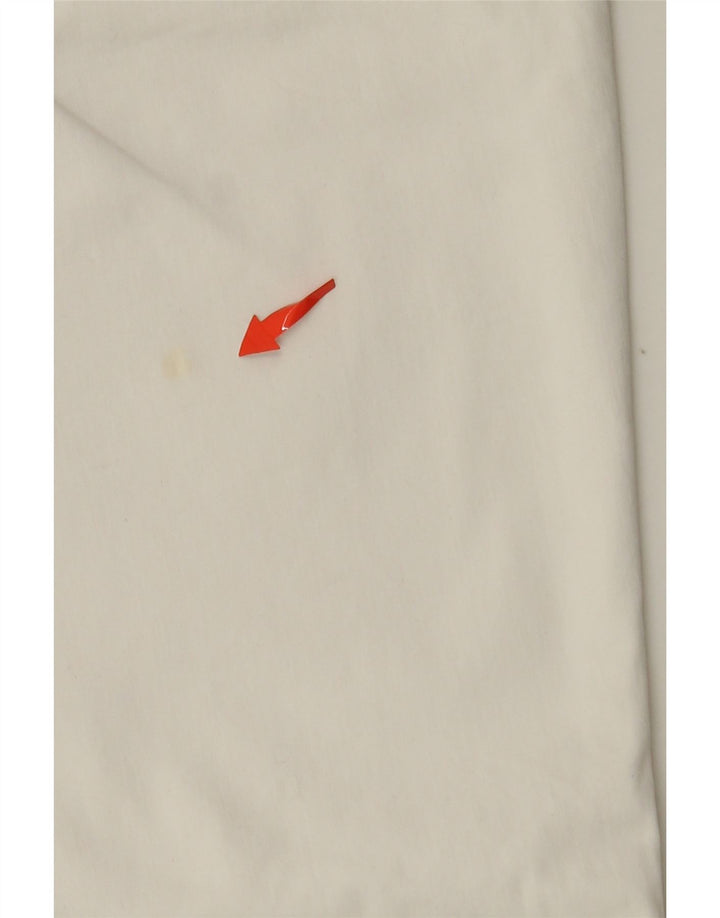 GUESS Женские прямые укороченные брюки W29 L23 Off White Cotton