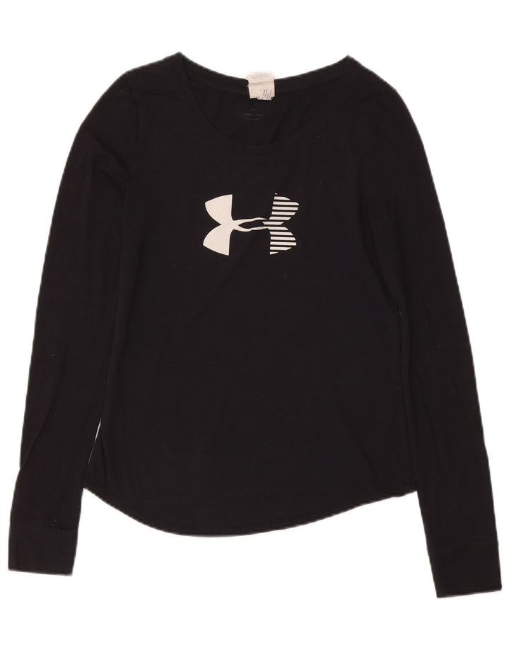 Женский топ с длинным рукавом UNDER ARMOR UK 10, маленький темно-синий