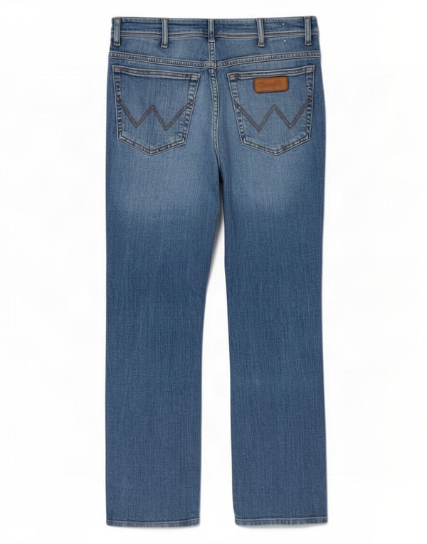 Мужские прямые джинсы Wrangler Texas W33 L32, синий хлопок