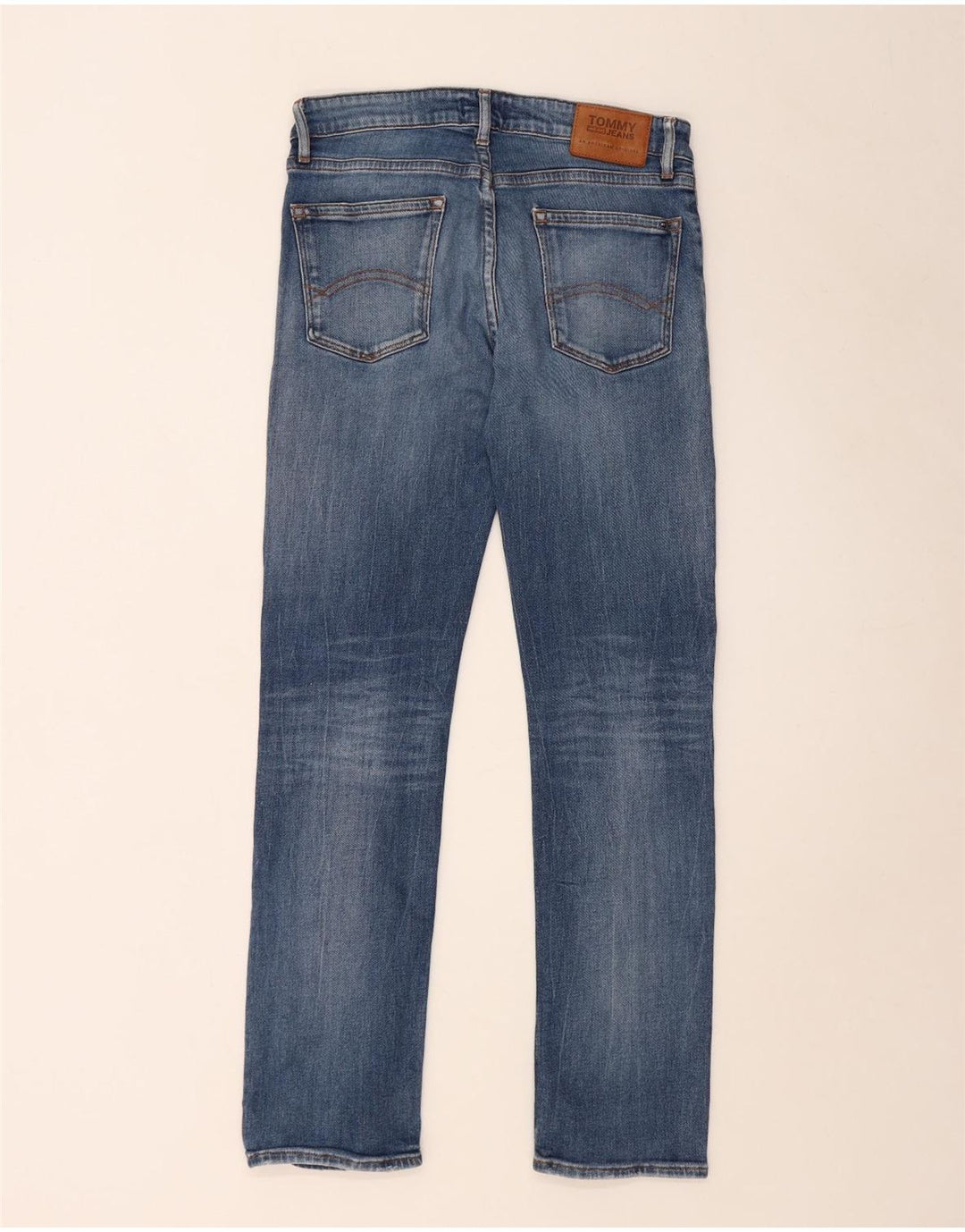 Мужские прямые джинсы Tommy Hilfiger Ryan W32 L42, синий хлопок