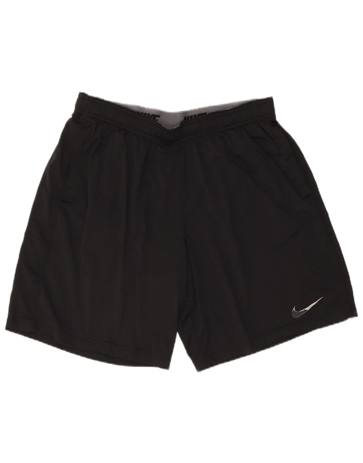 Мужские спортивные шорты Nike Dri Fit, большие черные, полиэстер