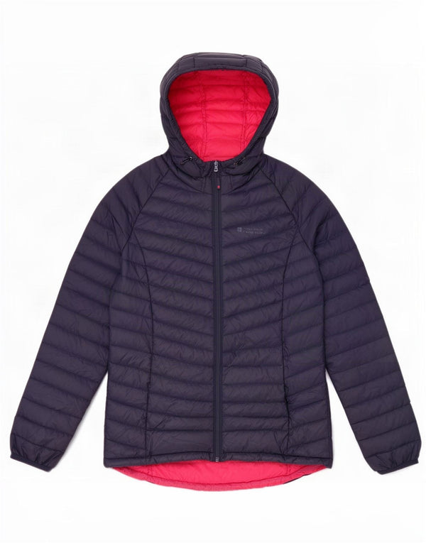 Женская стеганая куртка с капюшоном Mountain Warehouse UK 10, маленькая, темно-синяя