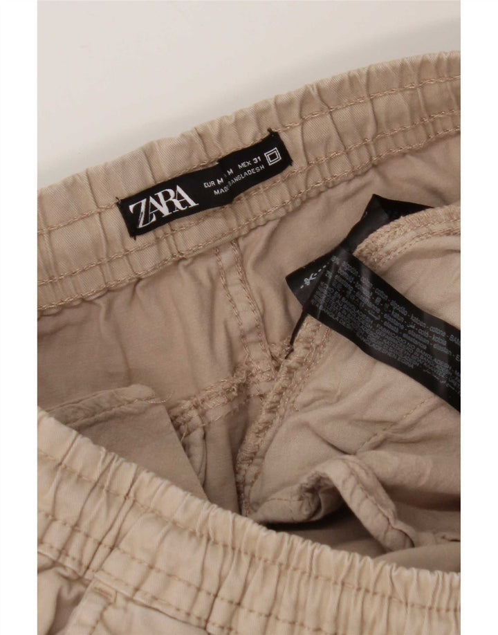 Мужские брюки-карго Zara W31 L27, серые, хлопковые
