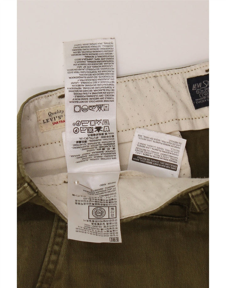 Мужские шорты чинос LEVI'S W33, средний цвет хаки, хлопок