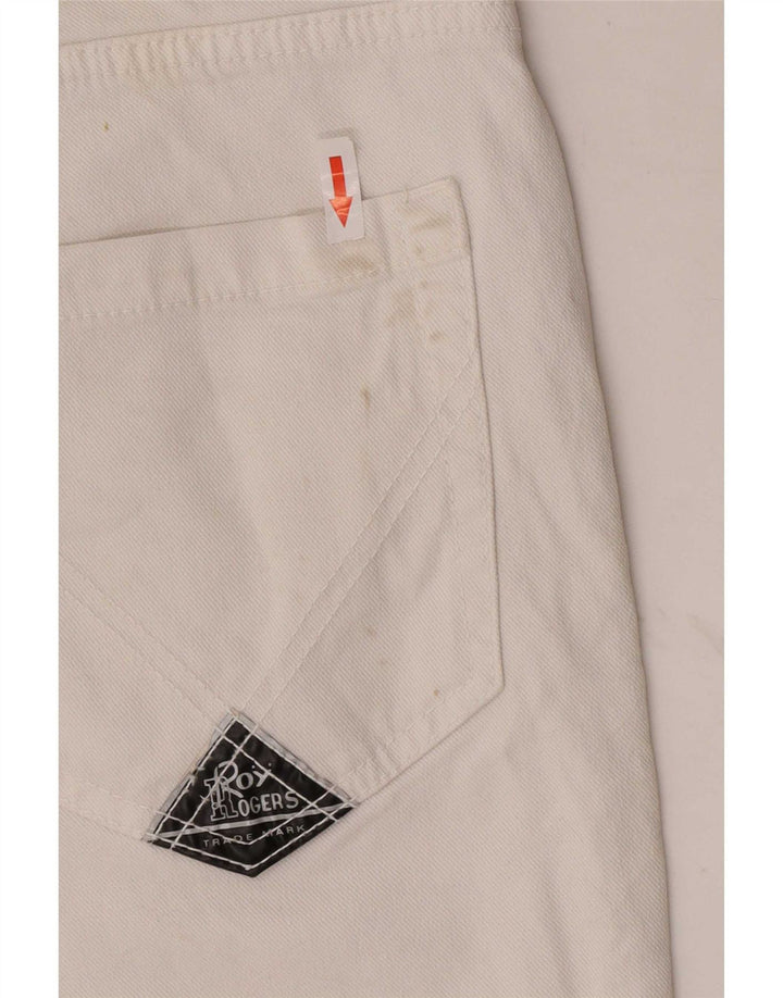 Женские джинсовые шорты Roy Rogers IT 44 Medium W30 Белый хлопок