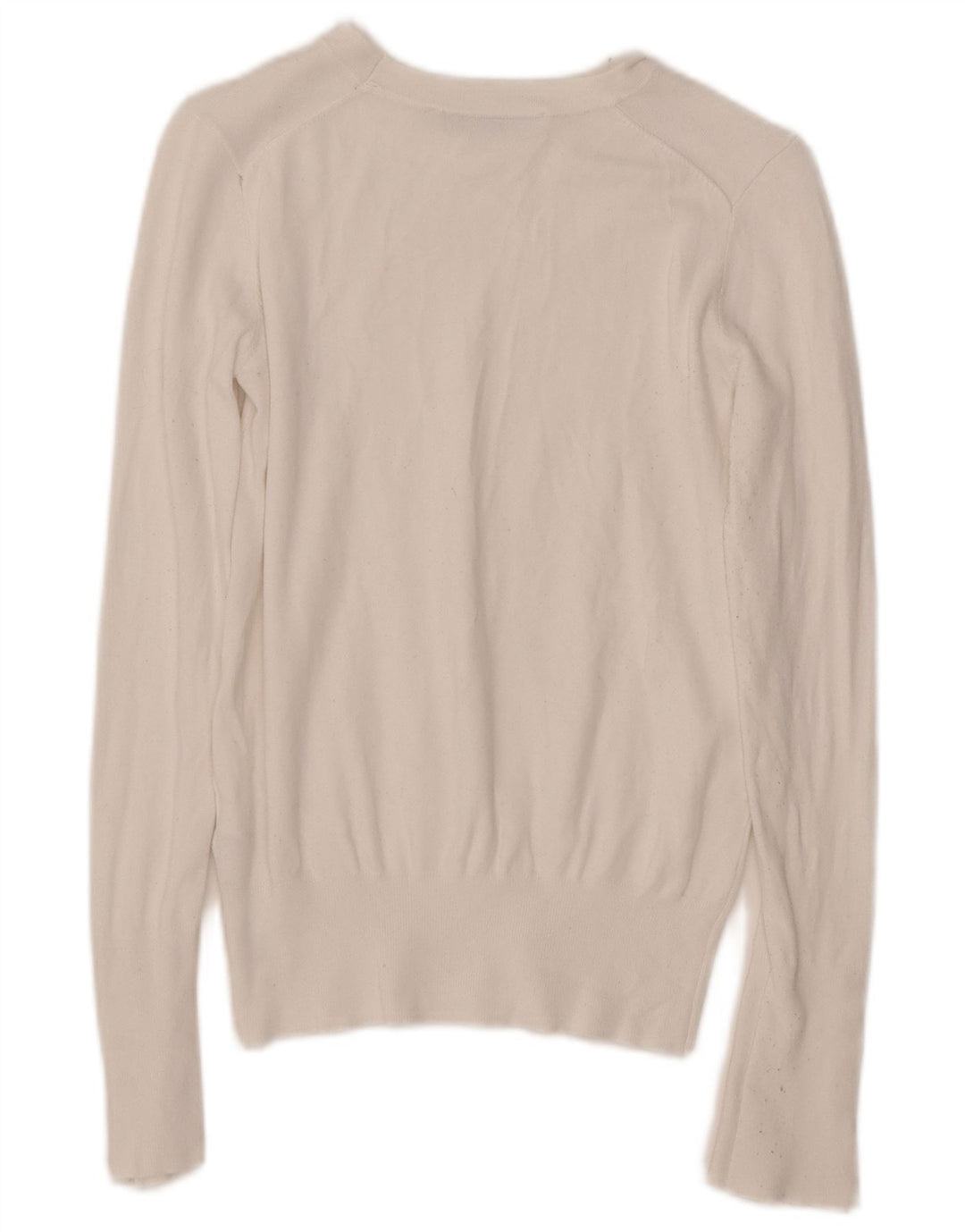 Женский джемпер с вырезом «лодочка» ZARA UK 10, маленький размер, белая вискоза