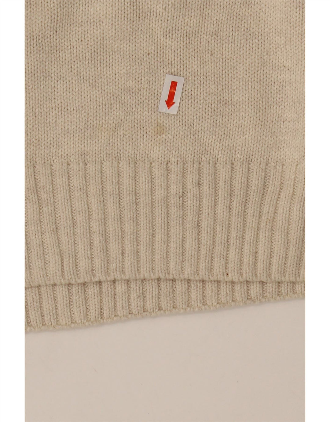 CHAPS Mens Zip Neck Jumper Sweater XL Grey Geometric Cotton