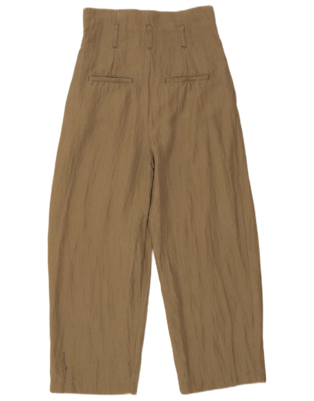 Женские укороченные брюки Zara, маленькие W26 L24, хаки